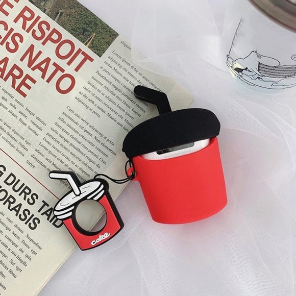 NEW Cartoon Airpods Silicone Case W/Ring Strap - Picture 7 of 7